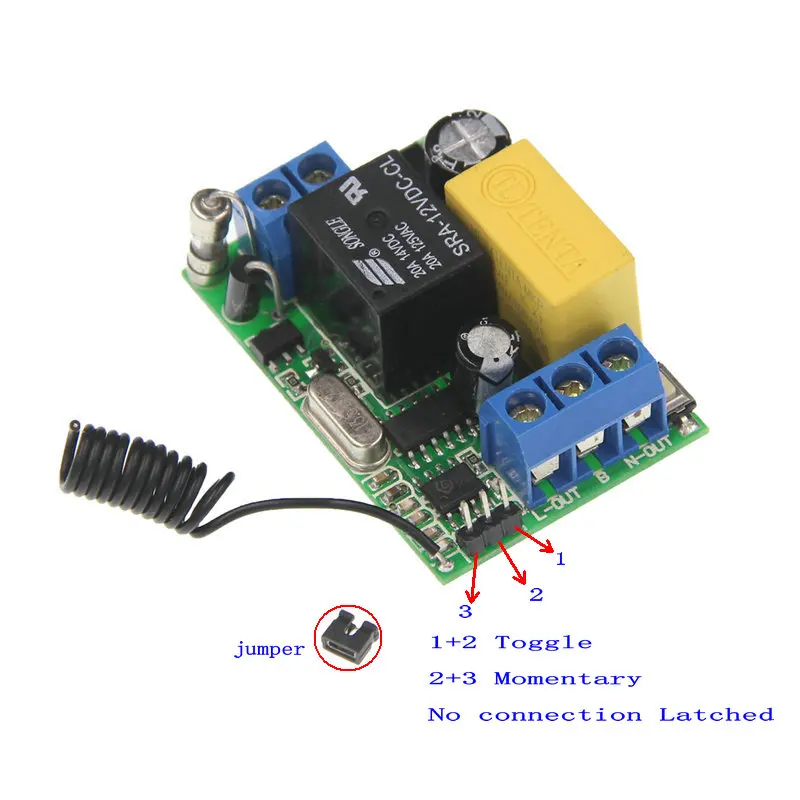 Беспроводной пульт дистанционного управления светильник реле приемник + 6CH