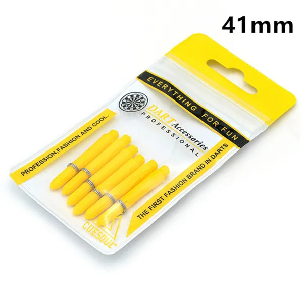 Yellow 41mm CUESOUL 35/41 мм Дротика s валы нейлон 6 шт. 2BA дротика вал для профессионального Дротика s пластиковый Дартс Валы аксессуары Цвет: желтый - Цвет: Yellow 41mm