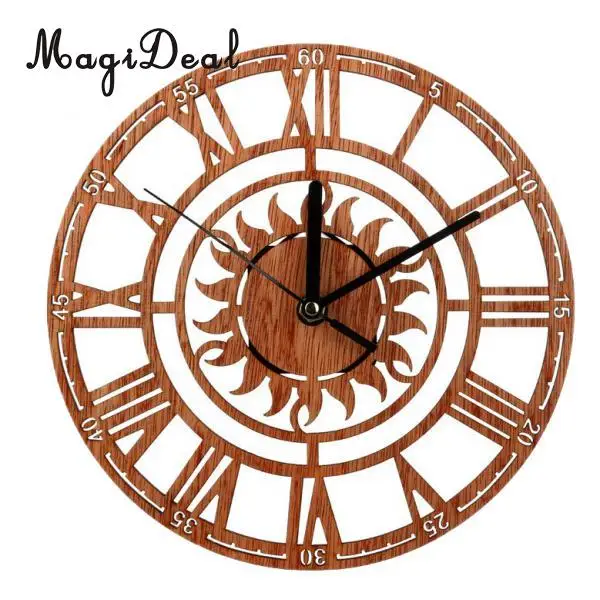 Большие круглые строительные винтажные римские декоративные настенные часы