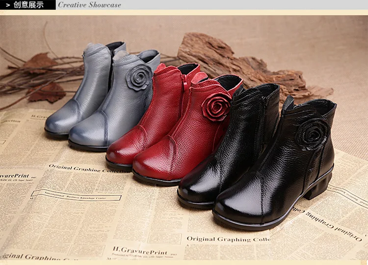 Xiuteng/высокое качество; Mujer Chaussure; женские ботинки из натуральной кожи; повседневные женские туфли-лодочки; зимние сапоги; плюшевые зимние сапоги для женщин