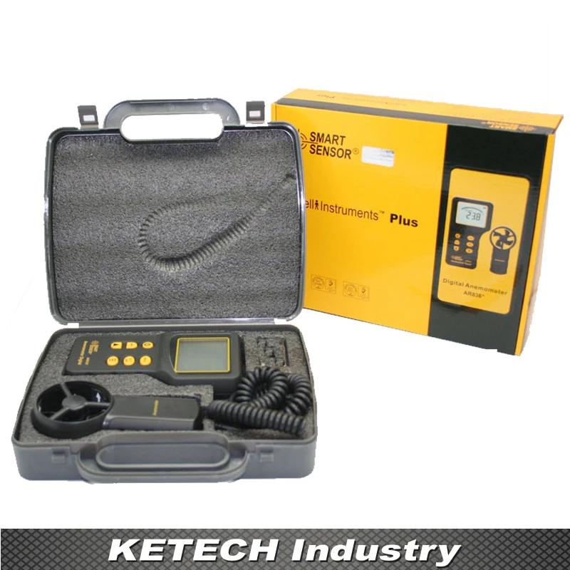 

AR826 Digital Handheld Air Flow Meter Anemometer Wind Speed Tester