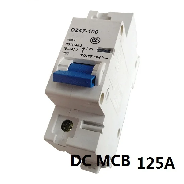 DC 1 P 125A нагрузки солнечной энергии фотоэлектрических ВЫКЛЮЧАТЕЛЯ постоянного тока