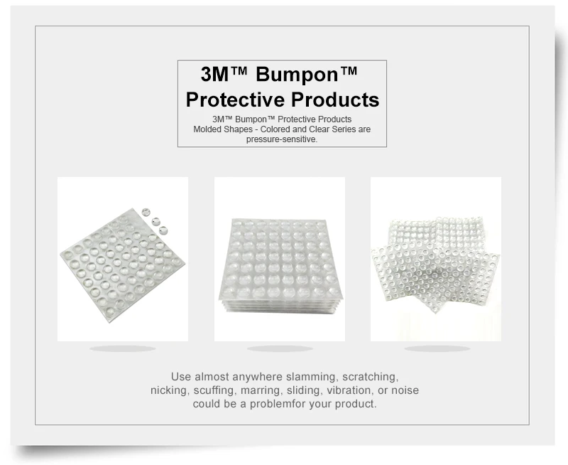 3M Bumpon защитных продуктов ясный 3M клей резиновые ножки SJ5303, снижает уровень вибрации и шума, высокая нескользкой, 3000/Чехол