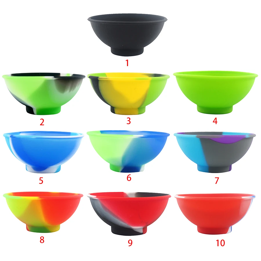 

10pcs New Mini salad Silicone Bowl set For Sugar Butter Cream Dressing Mayonnaise Salad Dinnerware Set Kitchen Tools Accessories