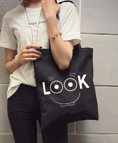 Fashionable Korean version of the new canvas bag leisure shoulder handbag large capacity | Багаж и сумки