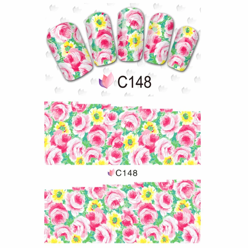 Наклейки на ногти цветные наклейки леопардовые тигровые COCKSCOMB MORNING GLORY C148 155|nail