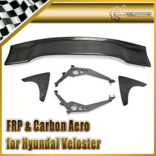 Автомобильный стиль углеродное волокно RSW задний спойлер глянцевое крыло