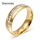 Новинка 2021, модные золотистые и Серебристые обручальные кольца с кристаллами для женщин, кольца из нержавеющей стали, ювелирные изделия оптом