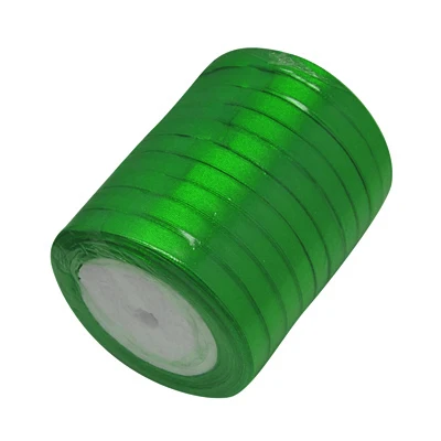 

Satin Ribbon, Green, 25yards/roll, 10rolls/group, 250yards/group