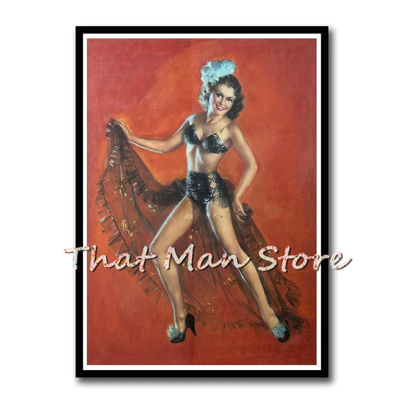 Постер с изображением девушки из Второй мировой войны милитари бар кафе домашний