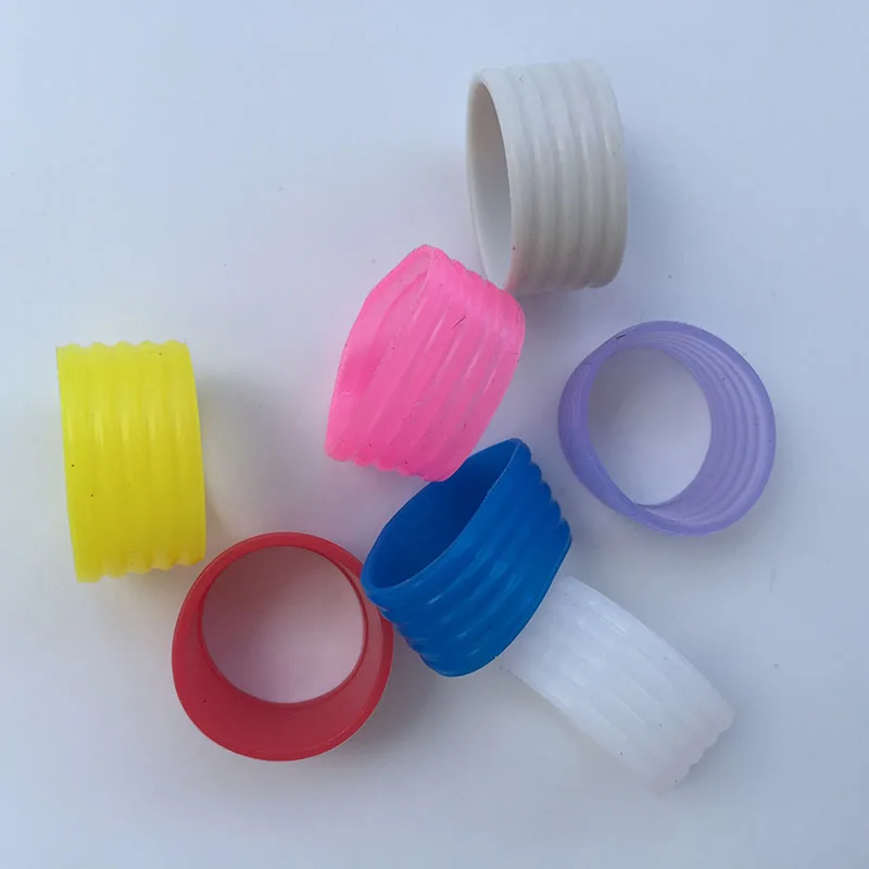 assorted colors 5 шт. силиконовые ручки для теннисной ракетки, ручки для теннисной ракетки, накладные уплотнительные кольца - Цвет: assorted colors