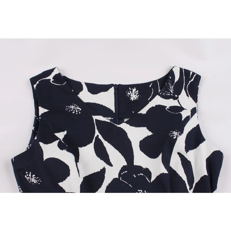 Новые 2018 летние Цветочный принт платье элегантный Для женщин Винтажные наряды