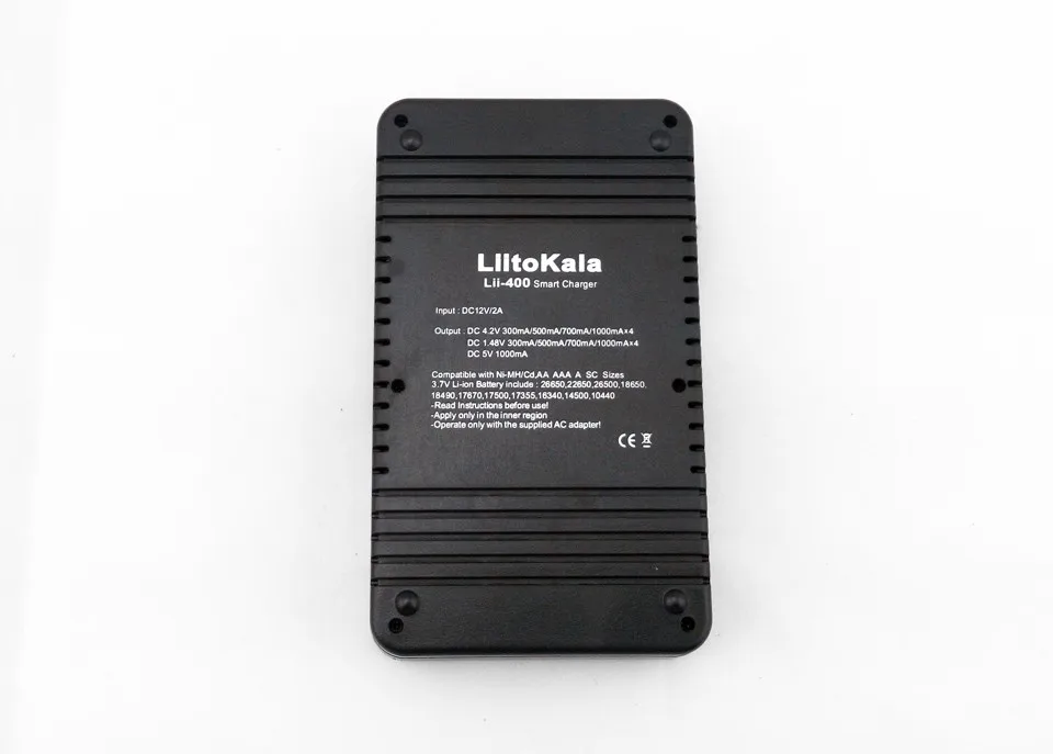 Liitokala lii 400 LCD 18650 26650 18350 16340 10440 14500 18500 3 7 в литиевой батарее Nik 1 2 AA / AAA зарядное