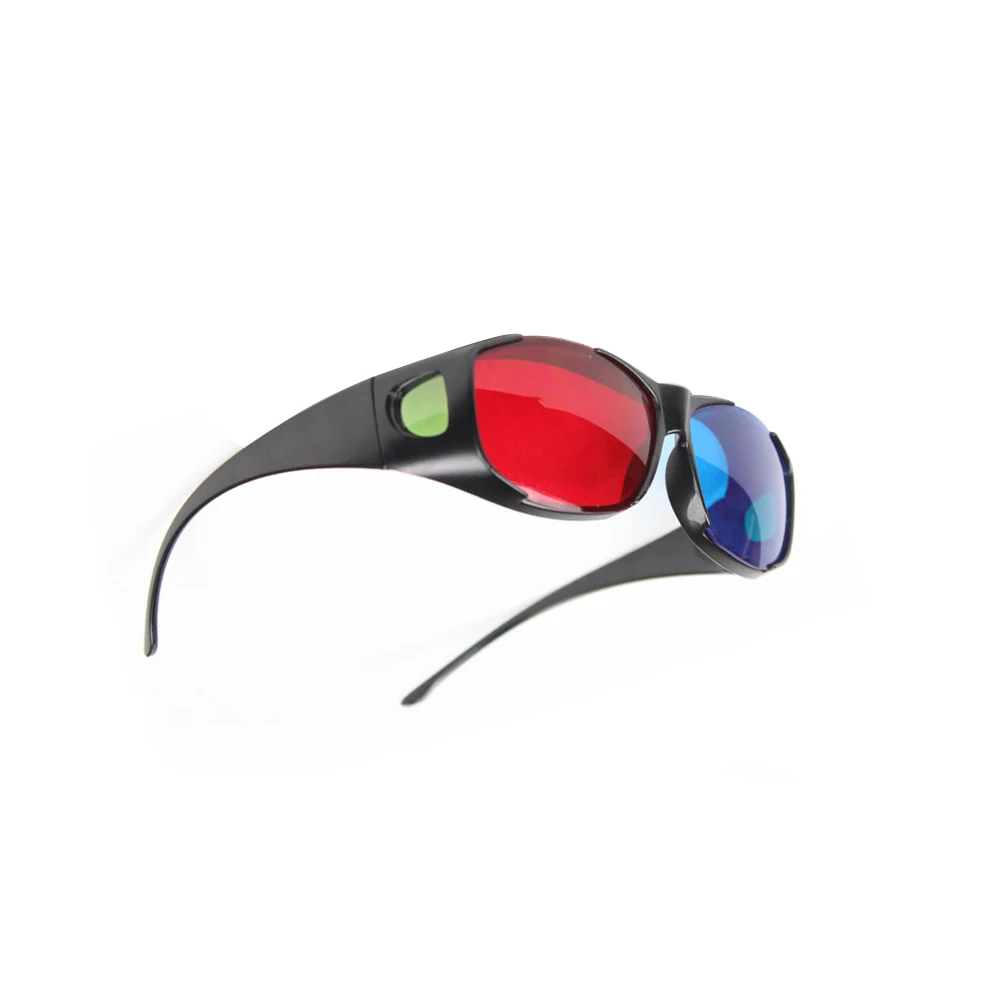 Le видения Универсальный 3D Очки красные синие голубой черный Рамки фильм