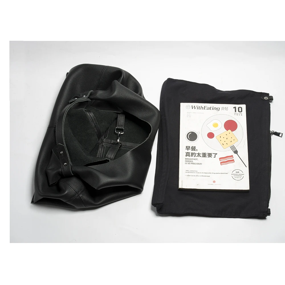 

New Casual Women Hobo Bag Soft Genuine Cow Leather Fashion Shoulder Bags Female Large Tote Bucket Shopping Handbag&Liner Bag