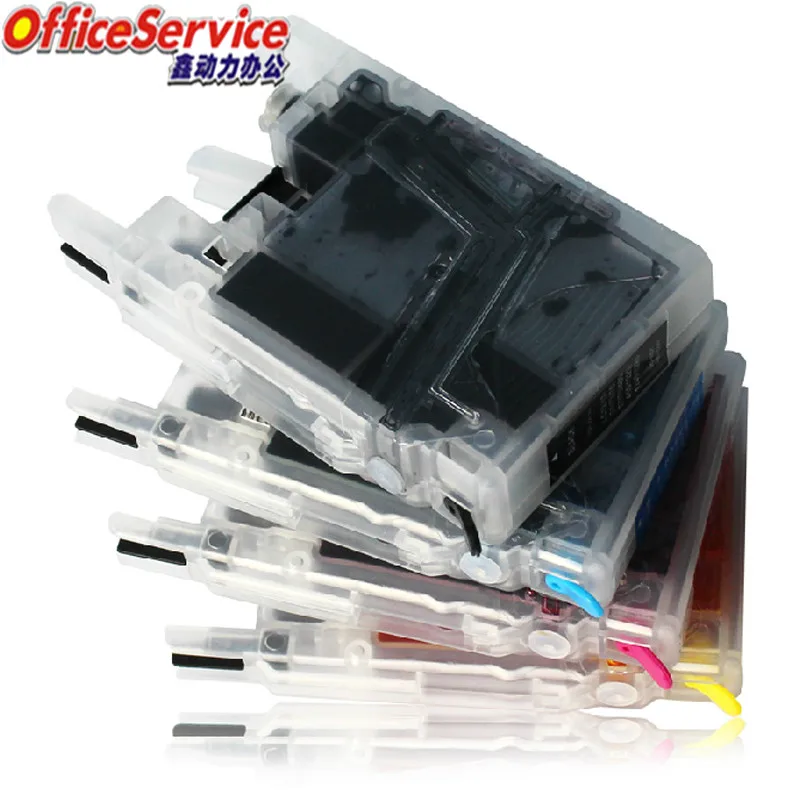 full Cartridge LC12 LC73 LC75 LC1220 LC1240 LC17 LC77 LC79 LC1280 перезаправляемый чернильный картридж для принтера Brother MFC-J430W J6910DW J5910CDW принтер - Цвет: full Cartridge