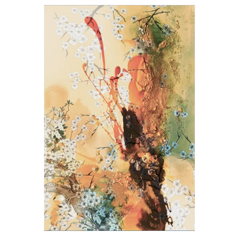 Чернильный абстрактный ковер напольный коврик для гостиной модель отеля 3D