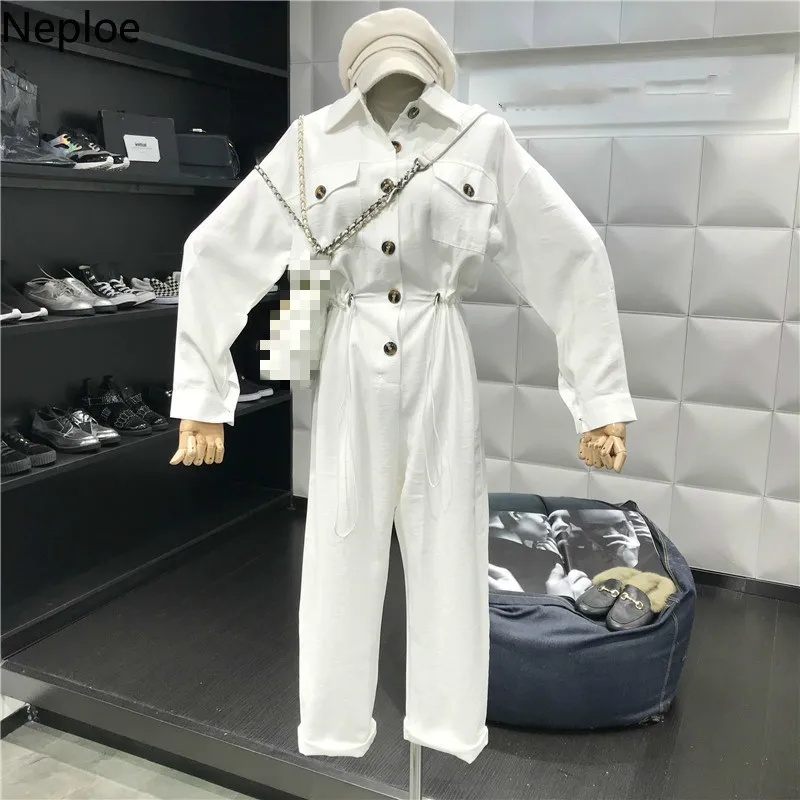 Neploe женский комбинезон весна 2019 Новый однобортный с воротником стойкой