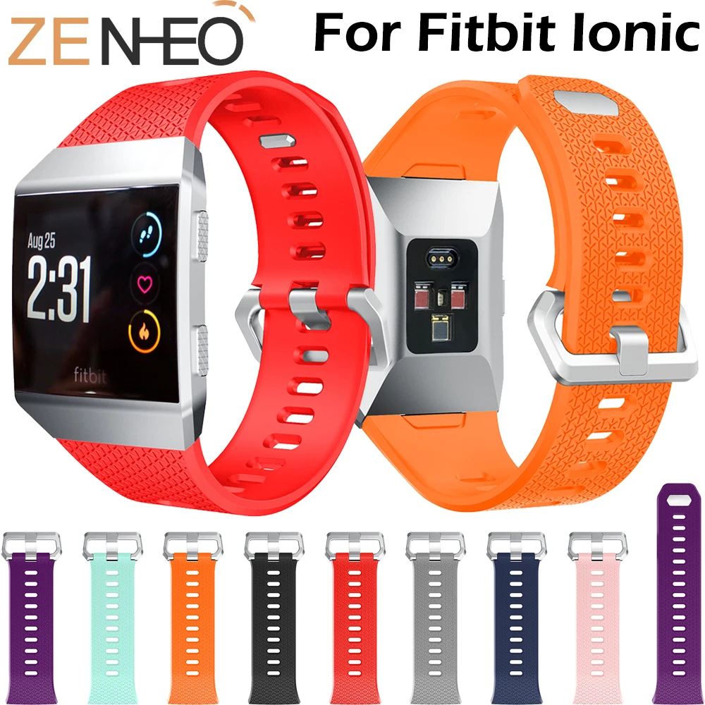 Мягкий силиконовый сменный спортивный ремешок для Fitbit Ionic Смарт часы наручных