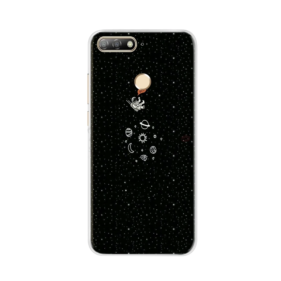 For Huawei Honor 7C Case 5.7 Soft Silicone Transparent TPU Phone Case For Huawei Honor 7C 7 C Back Cover AUM-L41 Russian Version