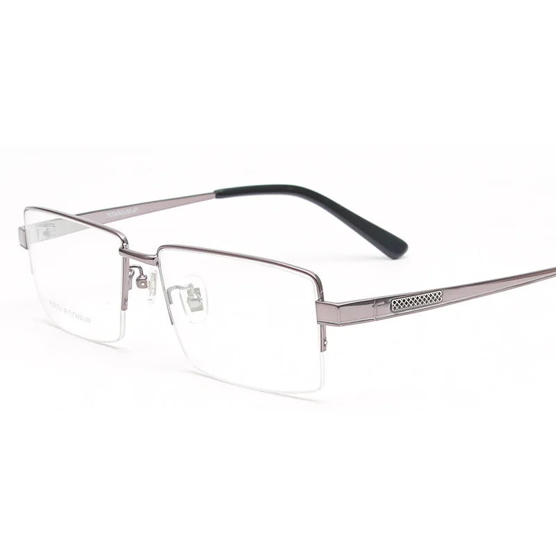 Новинка очки из чистого титана мужские минималистичные бизнес оправы ультра