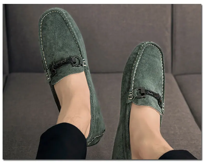 GLAZOV Brand Spring Summer Hot Sell Moccasins Men Loafers High Quality Genuine Leather Shoes Men Flats Lightweight Driving Shoes