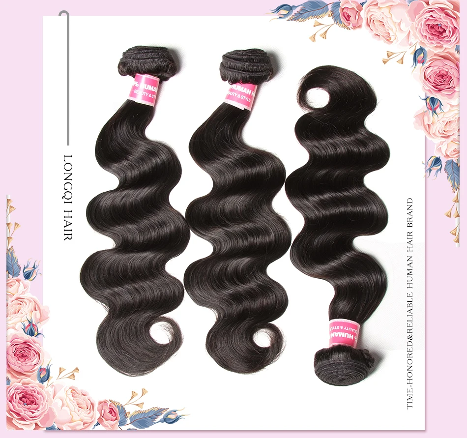Longqi hair 3 пряди малазийские волнистые волосы Волосы remy пряди человеческих волос для Инструменты для завивки волос 8 10, 12, 14, 16, 18, 20, 22, 24, 26 28 30 дюйм(ов