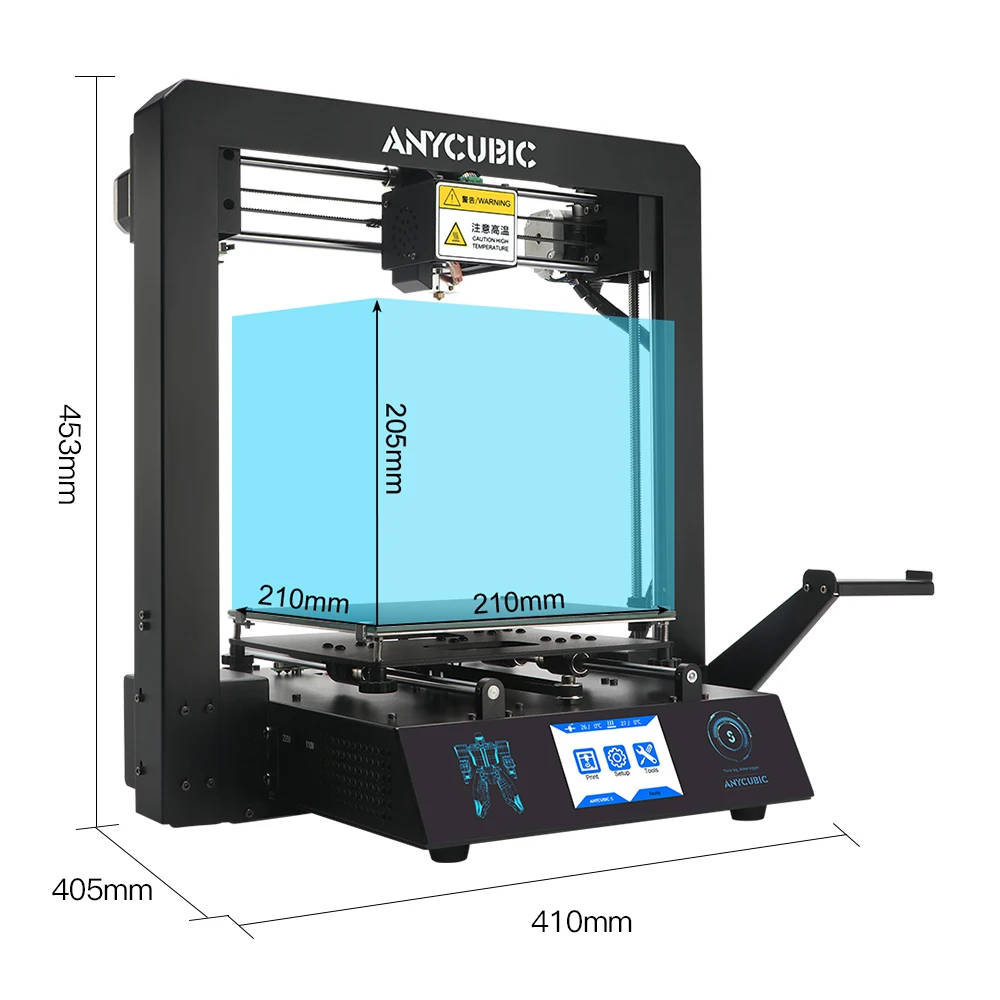 ANYCUBIC Mega S новейший 3D принтер большого размера высокого качества экструдер TFT
