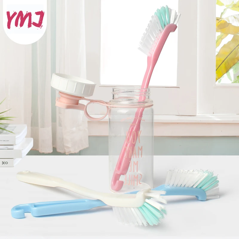 Щетка с длинной ручкой для чистки посуды стаканов пластиковая щетка твердой