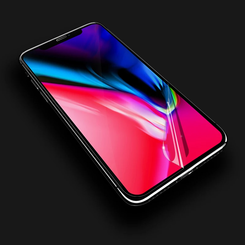 2 шт полное покрытие для iPhone X 8 Plus Гидрогелевая пленка мягкая TPU Защитная пленка для экрана для iPhone 6 6s 7 Plus XS MAX XR(не стекло