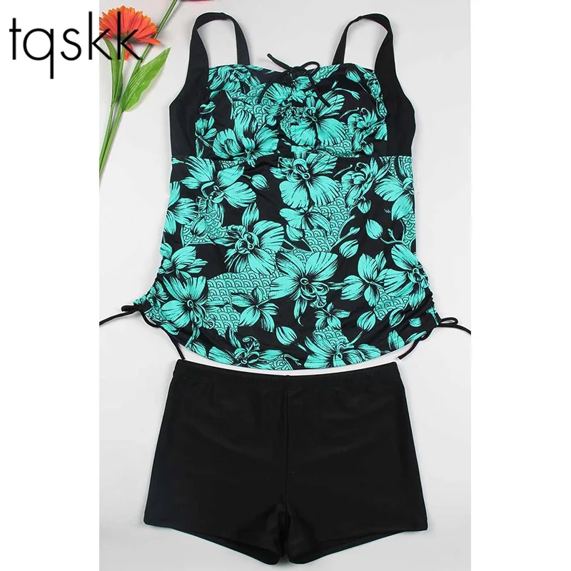 TQSKK 2019 сексуальные купальники из двух частей для девочек купальник Танкини с