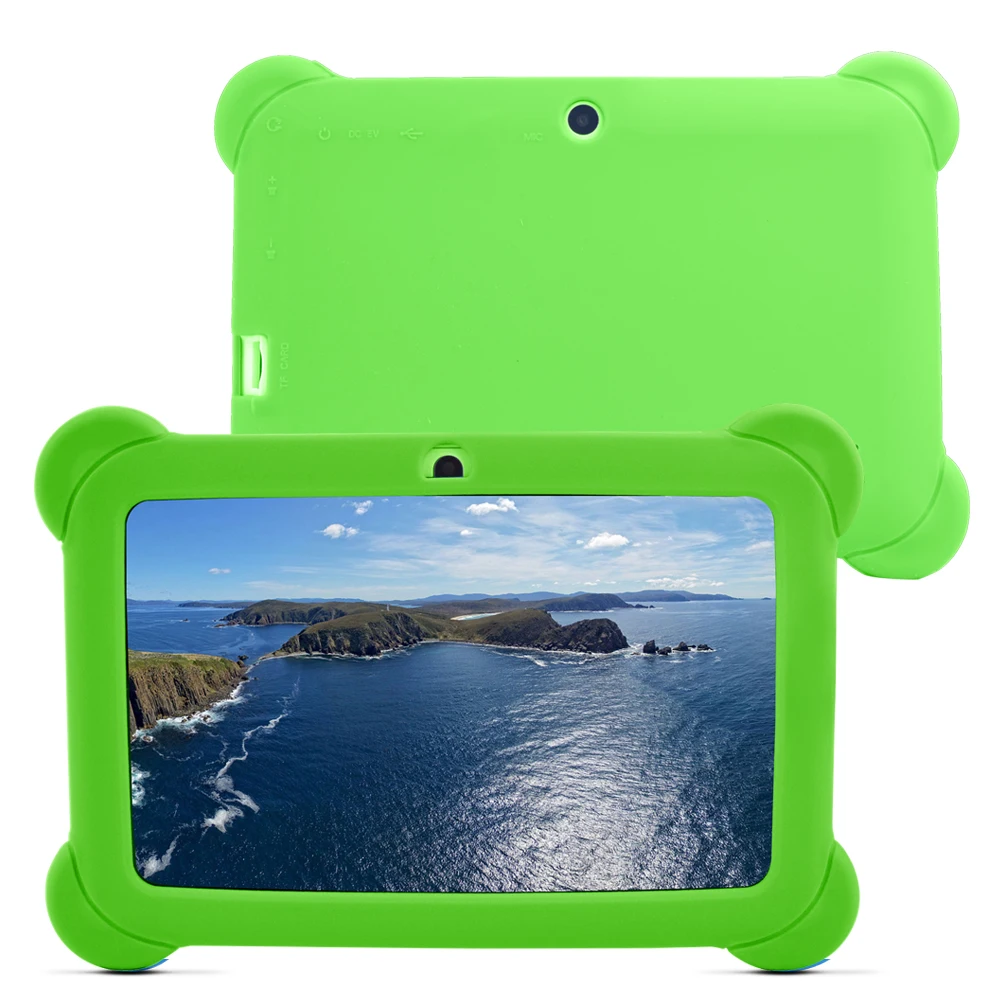 7" A33 Quad Core 1.5GHz 5 Colors Q88 7 inch Tablet PC 1024 x 600 Dual Camera 8GB Android Bluetooth with Silicone Case | Компьютеры и
