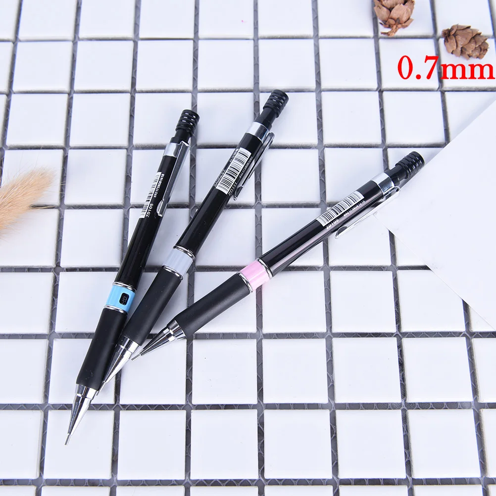 0.7mm 1 шт. механический карандаш Dia 0,7/0,5 мм Твердость HB офисные принадлежности ручка для рисования карандаш для раскрашивания студенческий карандаш 14 см автоматический карандаш - Цвет: 0.7mm