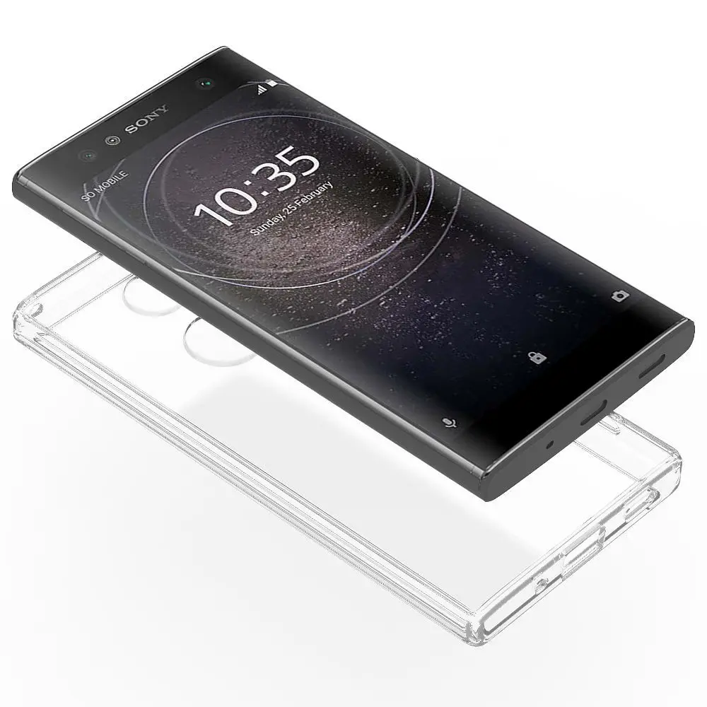 Тонкий мягкий прозрачный чехол из ТПУ и жесткого поликарбоната защитный против