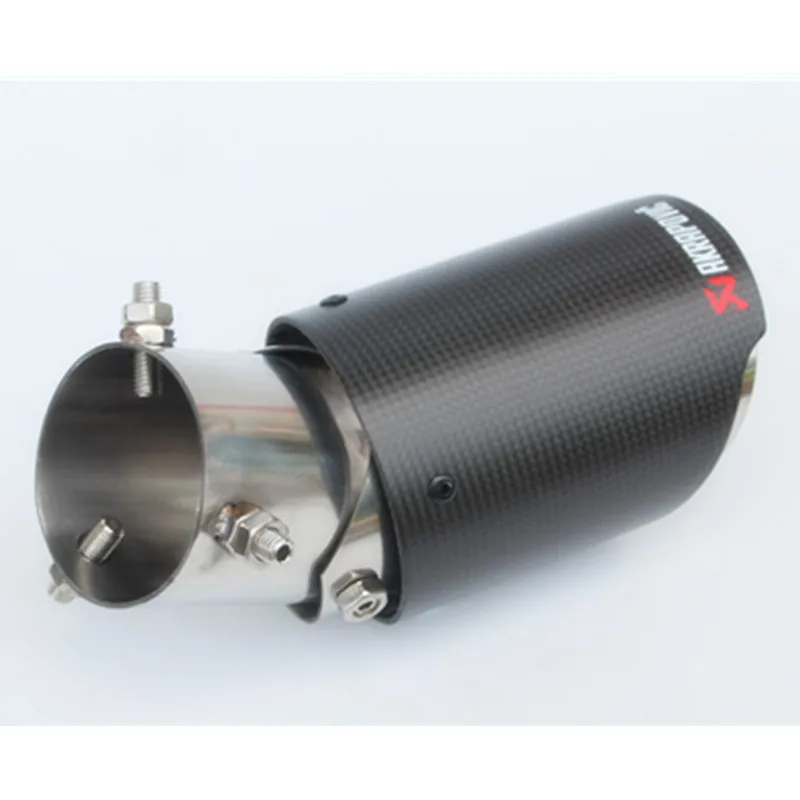 1 шт. универсальные наконечники Akrapovic выхлопная труба из углеродного волокна