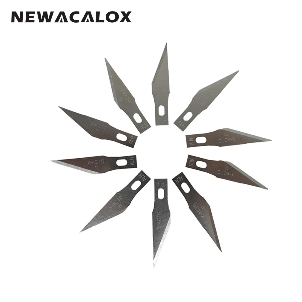 NEWACALOX 11 шт. сплав художественный нож прецизионный DIY Инструменты Аксессуары