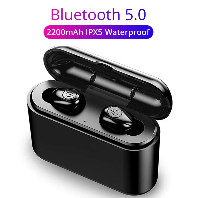 Беспроводные Bluetooth-наушники TWS Blutooth 5 0 гарнитура Handsfree IPX5 водонепроницаемая с