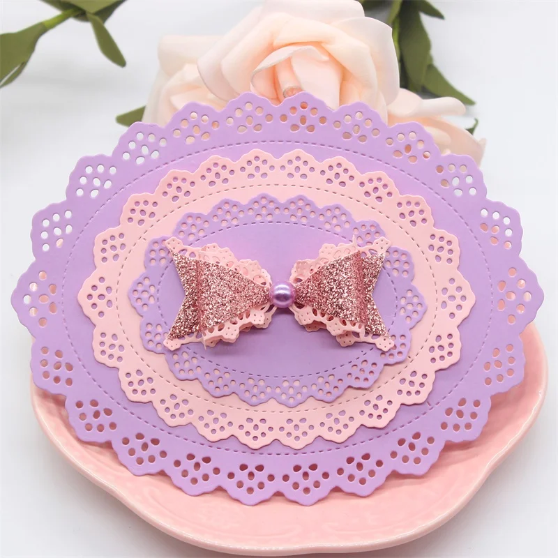 Овальная кружевная рамка металлические трафареты для резки сделай сам