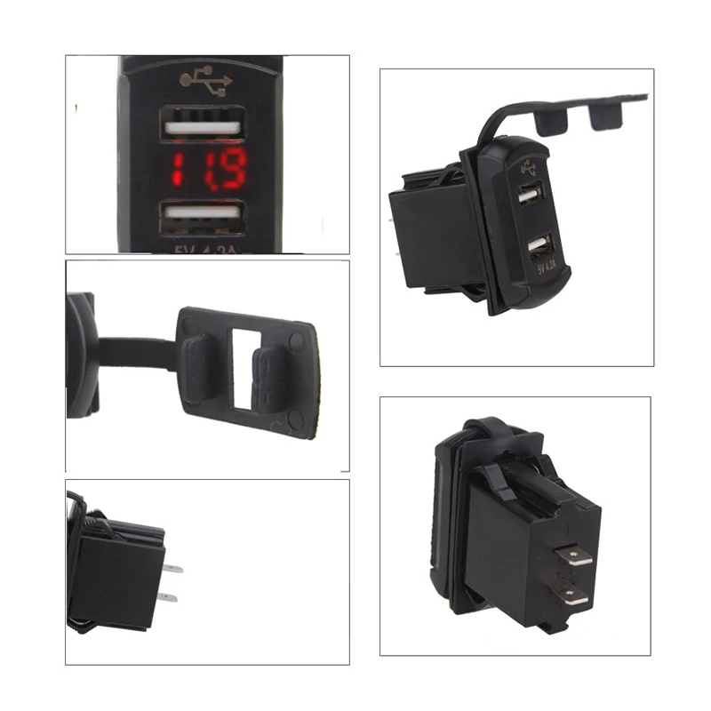 3.1A универсальное автомобильное зарядное устройство водонепроницаемый двойной