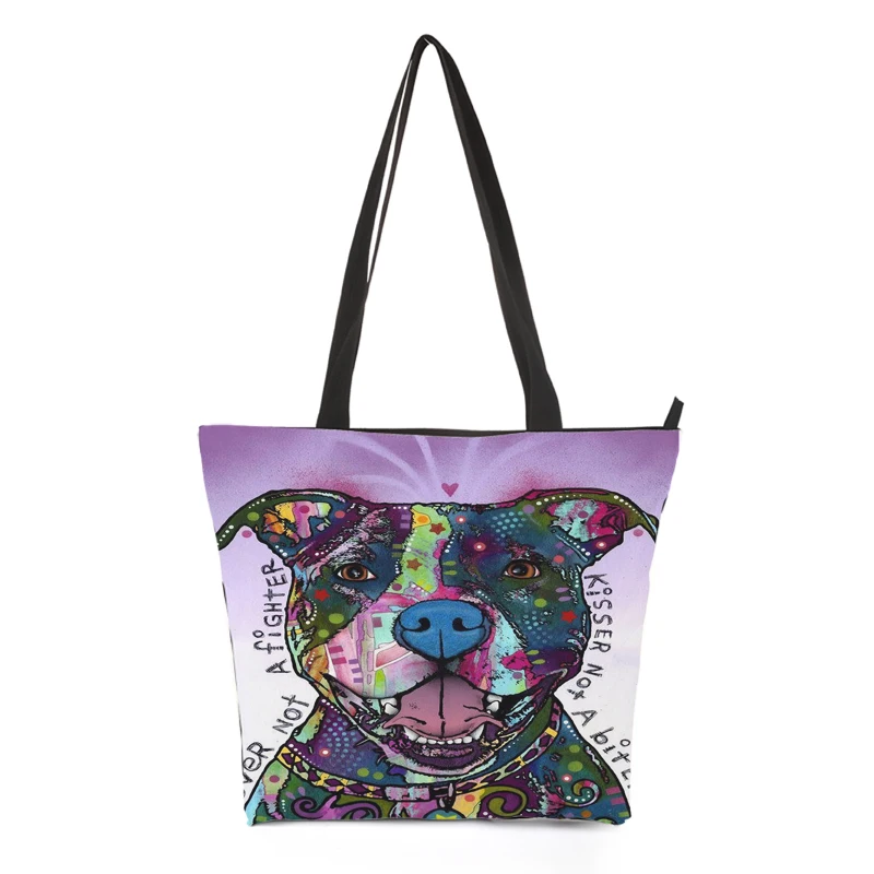 Женская сумка через плечо с принтом милой собаки женская тоут для покупок