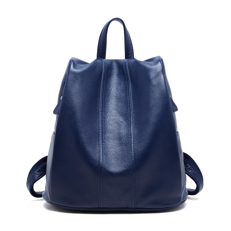 New Genuine Leather School Backpack For Women,Fashion Travel Shoulder Bag Female Casual Sac A Dos Purse Bagpack mochila
