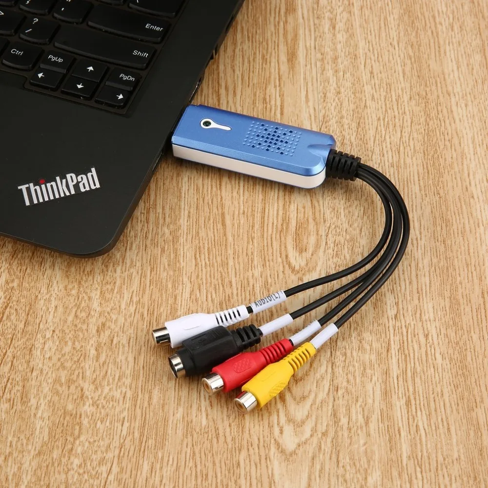 Новый Портативный USB 2 0 Видео Аудио адаптер карты захвата VHS DC60 DVD конвертер