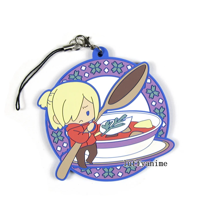 

YURI!! on ICE Rubber pendant BKYCHO Yuri Katsuki Yuri Plisetsky anime Action Toy Figures Mobile Phone Accessories strap Keychain