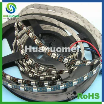 Adressable SMD привод гибкая светодиодная лента RGB 5050 свет с 60 пикс./м DC5V Черный PCB|led strip