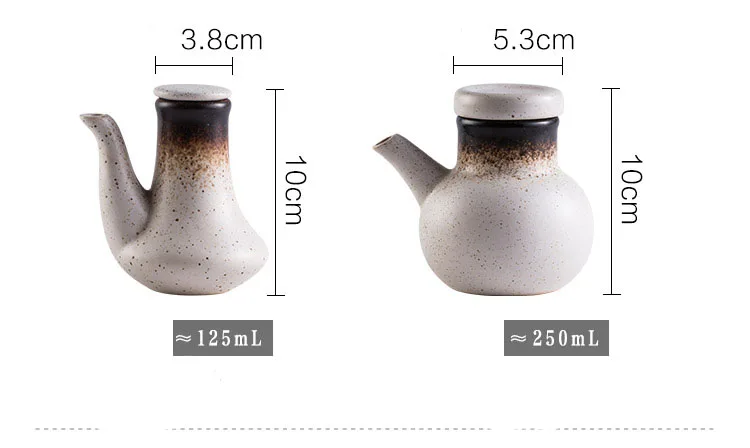 ANTOWALL японский ресторан с крышкой керамическая Столешница cruet черная соевая кастрюля для соуса небольшой уксус oilerpot ретро