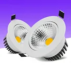 AC110V-220V Диммируемый потолочный светильник Встраиваемый светодиодный светильник Epistar потолочный светильник 6W 9W 12W 15W Круглая Панель светильник Точечный светильник внутренний свет