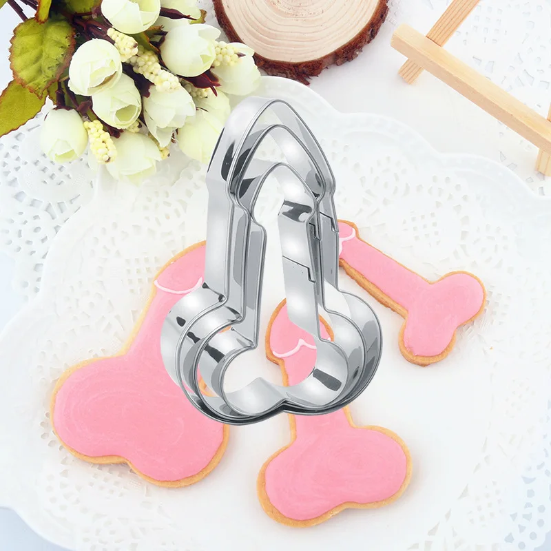 3 шт./компл. пикантная форма для печенья в виде пениса из нержавеющей стали