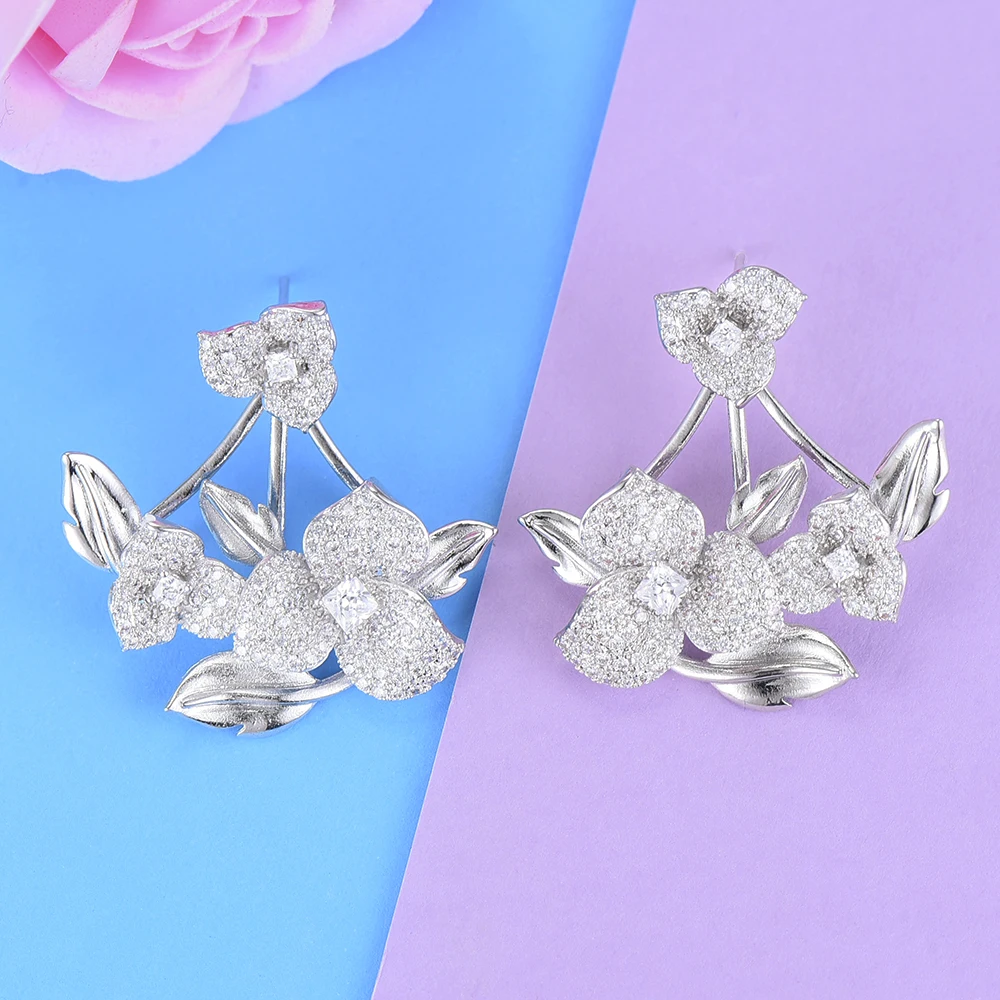 Женские серьги-пусеты GODKI свадебные с кубическим Цирконом | Украшения и