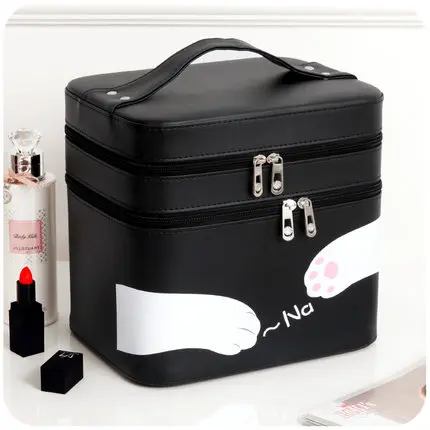 Настольная или портативная дорожная сумка для хранения косметики шкатулка