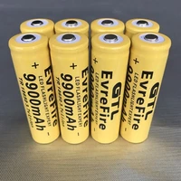1 pcsset 18650 battery 3 7v 9900mah rechargeable liion battery for led flashlight batery litio battery cell gtl evrefire